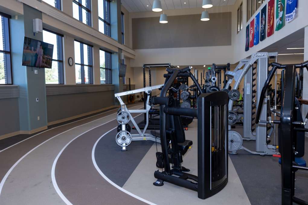 Midwest Fitness Center Lower Level Indoor Walking Track & Weights