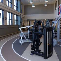 Midwest Fitness Center Lower Level Indoor Walking Track & Weights